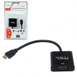 MCL Samar Convertisseur en câble Mini HDMI (type C) / VGA + Audio femelle 22cm