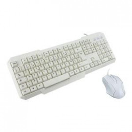 MCL Samar Kit clavier + souris USB - Blanc