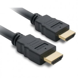 DLH High speed - câble HDMI avec Ethernet - HDMI mâle pour HDMI mâle - 2 m - noir - support 4K