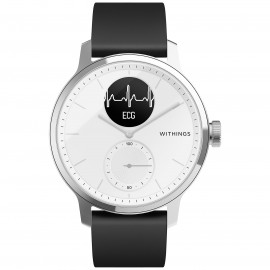 Withings - Montre connectée Homme WITHINGS Montres SCANWATCH  3 Aiguilles - Induction HWA09-model 3-All-Int - Bracelet Silicone Noir