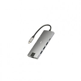 HEDEN Hub USB-C pour Macbook&PC 8 ports: USB x 3 + HDMI 4k*2k@30Hz +RJ45 1000Mbit/s +