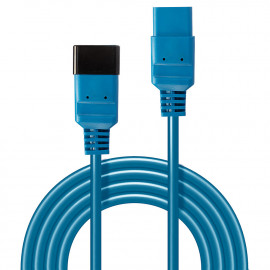 Lindy 1m IEC C19 to C20 Extension Cable Blue