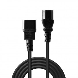 Lindy 0.5m IEC C14 to IEC C13 Mains Cable