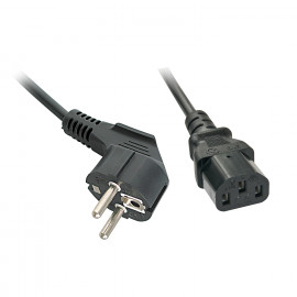 Lindy IEC-Mains lead 2m Schuko 2 Pin Plug to IEC C13
