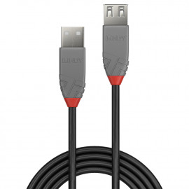 Lindy Rallonge USB 2.0 type A Anthra Line 0.5m