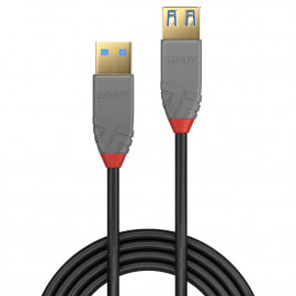 Lindy 2m USB 3.0 Type A extension cable A male / female Anthra Line