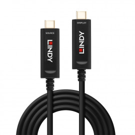 Lindy Câble Hybride Fibre Optique USB Type C Vidéo (30 m)