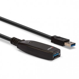 Lindy Lindy 3m USB 3.0 Active Extension - Rallonge active de 3m pour l’extension d’un port USB 3.0. Supporte des taux de transfert jusqu'à 5Gbit/s. Peut connecter jusqu'à 4 câbles en série pour des distances plus grandes. Plug & Play, gar