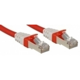 Lindy S/FTP Cat.6A Cable Red 15m LSOH incl. Testprotocol