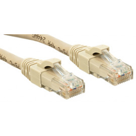 Lindy UTP Cat.6 Cable Grey 0.3m LSOH incl. Testprotocol