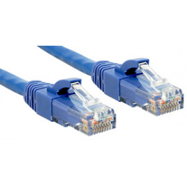 Lindy UTP Cat.6 Cable Blue 7.5m LSOH incl. Testprotocol