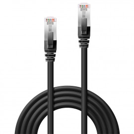 Lindy S/FTP Cat.6 Cable Black 0.3m LSOH incl. Testprotocol