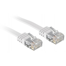 Lindy Cat.6 Ribbon Patch Cable Unshielded White 2m Without Shielding