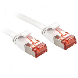 Lindy Cat.6 U/FTP Flat Ribbon Patch Cable White 0.3m