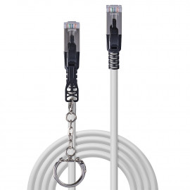 Lindy 0.5m Cat.6A S/FTP Security Network Cable Grey