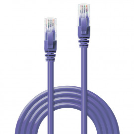 Lindy Cat.6 U/UTP Cable Purple 1m