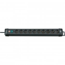 Brennenstuhl Multiprise Surtension  Premium-Line 10 prises avec interrupteur (Noir)