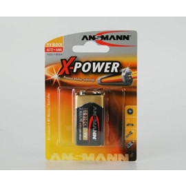 Ansmann Bloc de piles alcalines X-Power E / 6LR61 1 pièce