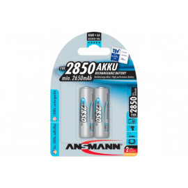 Ansmann Lot de 2 piles rechargeables Ansmann type AA 1,2V - 2850mAh (HR6)