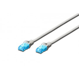 DIGITUS DIGITUS Câble de brassage CAT 5e U-UTP PVC AWG 26/7 - Longueur 0.5 m - Gris. Câble de qualité supérieure pour réseau CAT 5e offrant performances et fiabilité. Parfait pour diverses applications réseau.