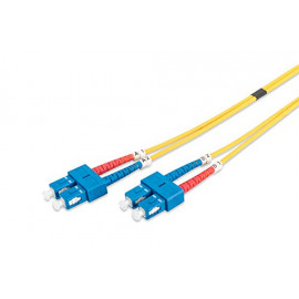 DIGITUS FO patch cord duplex SC to SC SM OS2 09/125u 2 m 2m de longueur