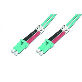 DIGITUS FO patch cord duplex LC to LC MM OM3 5m