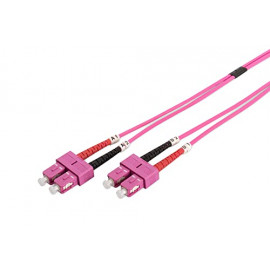 DIGITUS FO patch cord duplex SC to SC MM OM4 50/125u 1 m 1m de longueur