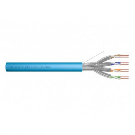 DIGITUS CAT 6A U-FTP installation cable 500 MHz Eca EN 50575 AWG 23/1 305 m drum simplex color blue