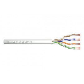 DIGITUS CAT 6 U-UTP patch cable raw length 100 m paper box AWG 26/7 LSZH simplex color grey