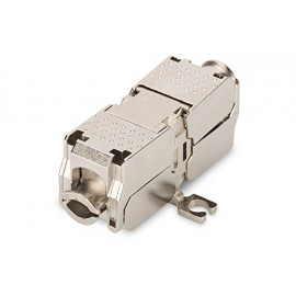 DIGITUS Field Termination Coupler CAT 6A 500 MHz for AWG 22-26 fully shielded keystone design 26x35x80 mm