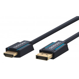 Clicktronic Câble adaptateur actif DisplayPort / HDMI 2.0 (2 mètres)