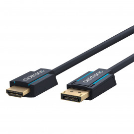 Clicktronic câble adaptateur actif DisplayPort / HDMI 2.0 (5 mètres)