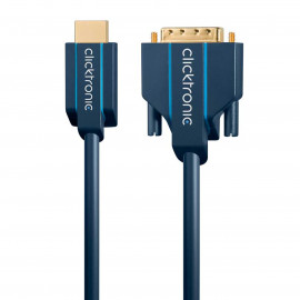 Clicktronic câble HDMI / DVI (1 mètre)