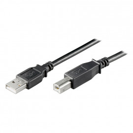 GENERIQUE Câble USB 2.0 Type AB (Mâle/Mâle) Noir