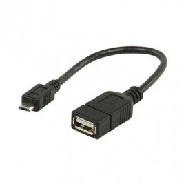 GENERIQUE Câble USB 2.0 OTG On-The-Go femelle / micro USB mâle