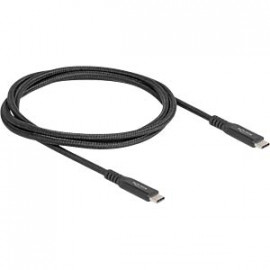 DeLock Câble USB 4.0, C mâle, 100 W, 1,0 m