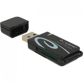 DeLock Lecteur de carte externe USB 2.0 microSD SD