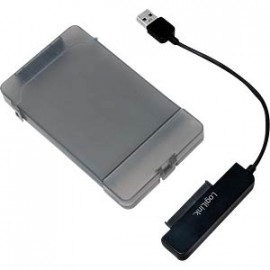 LOGILINK Boîtier externe pour HDD/SSD SATA 2,5", USB 3.0, adaptateur