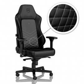 Noblechairs chaises chic HERO Chaise de jeu - noir / blanc platine