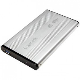 LOGILINK Boîtier externe USB 3.0 pour disque dur SATA 2,5", ALU, argent
