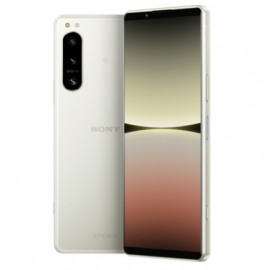 SONY Téléphone portable Xperia 5 IV 128 Go Blanc Écru Android 12 Double SIM 8 Go