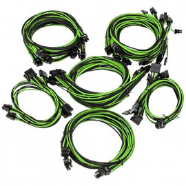 Super Flower Sleeve Cable Kit Pro - schwarz/grün