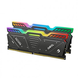 GeIL Kit Barrettes mémoire 32Go (2x16Go) DIMM DDR5  Polaris RGB 5600Mhz AMD Expo (Noir)