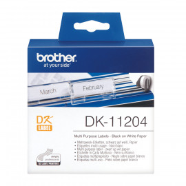 BROTHER P-TOUCH DK-11204 die-cut multi purpose label 17x54mm 400 labels