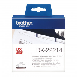 BROTHER P-TOUCH DK-22214  continue length  papier 12mm x 30.48m