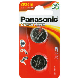 Panasonic Lithium Knopfzelle CR-2016L/2BP
