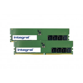 INTEGRAL 64GB (2x32GB) PC RAM MODULE DIMM KIT DDR5 4800MHZ PC5-38400 UNBUFFERED NON-ECC 1.1V 2GX8 CL40