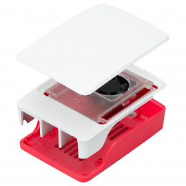 Raspberry Raspberry Pi 5 Case Blanc/Rouge
