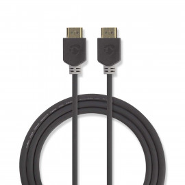 Nedis Câble HDMI™ Haute Vitesse avec Ethernet Connecteur HDMI™ - Connecteur HDMI™ 2,0 m Anthracite