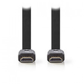 Nedis Nedis Câble HDMI plat haute vitesse avec Ethernet Noir (3 mètres)